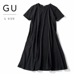 GU ジーユー ワンピース ブラック Lサイズ シンプルのサムネイル