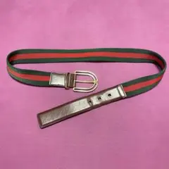 GUCCI ベルト　オールドグッチ　シェリーライン