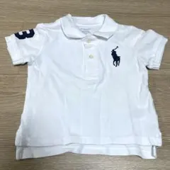 Ralph Lauren ラルフローレン 半袖ポロシャツ 白 80