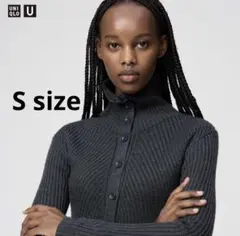 【極美品】メリノブレンドハイネックカーディガン UNIQLO U