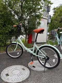 折りたたみ自転車 ライトグリーン　川崎市麻生区引き取り限定 折りたたみ自転車 ライトグリーン 川崎市麻生区引き取り限定 - メルカリ