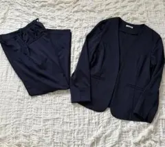 ハニーズ GRACIER ウォッシャブルパンツスーツ セットアップ Ｍ ネイビー