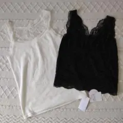 新品インナーアースミュージックアンドエコロジーのスカラップ総レースインナーセット