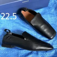 極美品⬛︎Au BANNISTER⬛︎フラットシューズ⬛︎レザー⬛︎ブラック⬛︎22.5のサムネイル