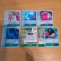 ワンピースカード　エッグヘッドクライシス　緑　デッキパーツまとめ売り