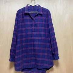 gap チェック柄長袖シャツ XL