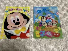 【未使用】ディズニー　クリアファイル　イースターデザイン2枚セット