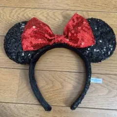 ミニーカチューシャ ミニー スパンコール ディズニー