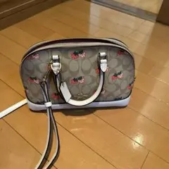 Coach ミニーマウス柄 ショルダーバッグ