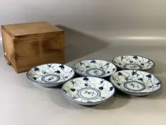 PR115 古南京皿 赤絵 5枚 時代物 - メルカリ