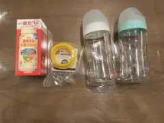 【Pigeon/ピジョン、明治】哺乳瓶 240 2本、液体ミルクセット