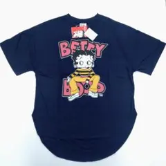 新品タグ付き　紺　ベティちゃん ラウンドヘム　ビッグTシャツ　M〜Lサイズ