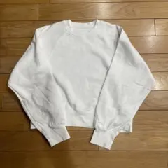 無印　スウェット　レディース　L ホワイト　トレーナー