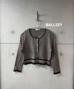 BALLSEY ボーダー　カーディガン　ボレロ　クロップド　　ニット　トップス