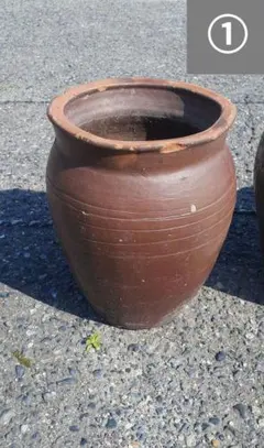 ④アンティーク陶器 甕(かめ) 醤油甕 酒造 大きめ 希少 ⑤アンティーク陶器 【特大】甕(かめ) 醤油甕 酒造 希少 - メルカリ
