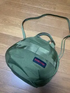 BRIEFING×BEAMSBOY 別注 ヘルメットバッグ カーキ色