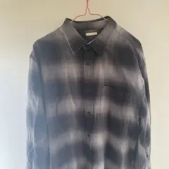 GU フランネルチェックシャツ　ネルシャツ