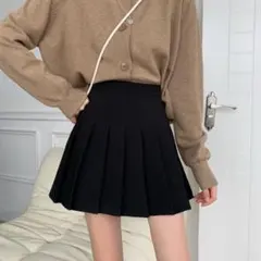 スカート ミニ ボトムス プリーツ ミニ丈 ブラック