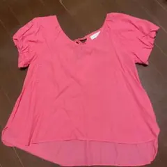 今月削除 LA BELLE ETUDE パフスリーブ Tシャツ ブラウス ピンクのサムネイル