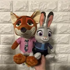 ズートピア2 ペアぬいぐるみ ニック ジュディ