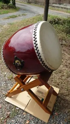 和太鼓　新品未使用　レトロ 締太鼓 太鼓 レトロ 昭和レトロ アンティーク 和太鼓 - メルカリ