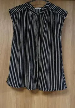 ストライプ 半袖シャツ nature couture