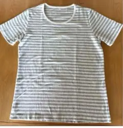 トップバリュー ストライプ 半袖レディースTシャツ LLサイズのサムネイル
