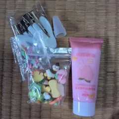 DIY ヘアクリップ デコレーションキット ピンククリーム