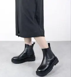 LIBERTYDOLL /スクエアトゥトラックソールチェルシーブーツ