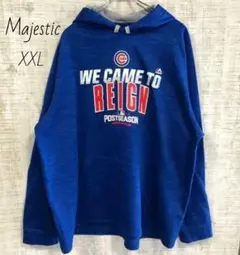 Majestic　マジェスティック　MLB メジャー　カブス　プリント　パーカー