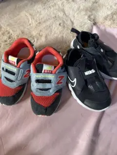 15cm New Balance 996とNike キッズシューズセット