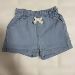 petit main 90サイズ デニムブルー ショートパンツ