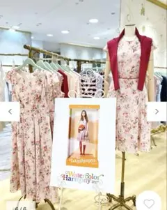 極美品♡トッカ ワンピース ジャガード 花柄 VANILA フォーマル ピンク 