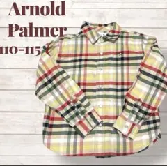 1度着用 美品 アーノルパーマー キッズ チェックシャツ コットン 115