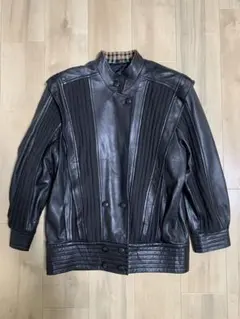 タグ付未使用　DAKS　シングルライダース　裏地刺繍　ラムレザー タグ付未使用 DAKS シングルライダース 裏地刺繍 ラムレザー - メルカリ