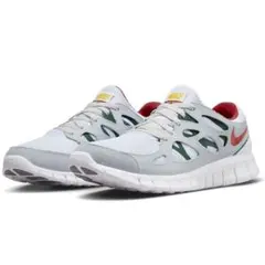NIKE FREE RUN 2 白 緑 オレンジ 27cm ナイキ フリー ラン