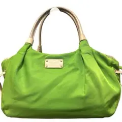 希少✨ケイトスペード　トートバッグ　ライムグリーン　ナイロン