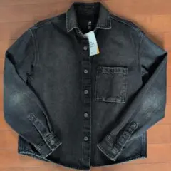 H&M ブラック デニムシャツ　xs