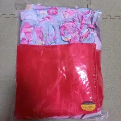 花柄浴衣セット 120cm 赤帯付き 6～7歳