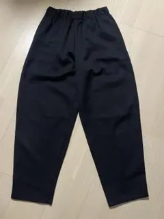 GU アンクル　バルーン　カラーパンツ　ポリエステル　黒　s