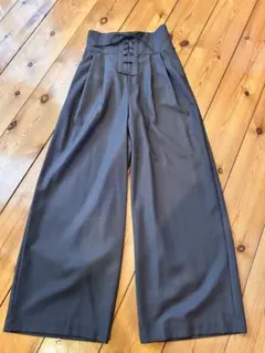 アーバンリサーチ　ダークグレー レースアップパンツ　36