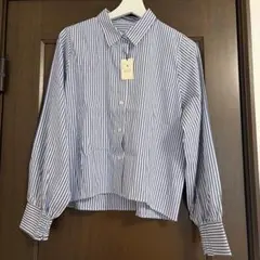 ストライプシャツ M