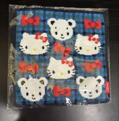 新品 未使用】ファミリア familiar ハローキティ コラボ ハンカチ 赤