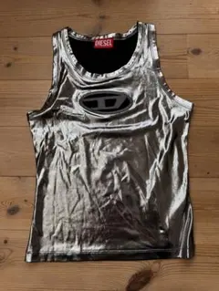 DIESEL シルバー タンクトップ