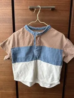 O&G ブラウン・デニム Tシャツ 100cmのサムネイル
