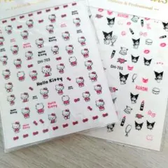 Hello Kitty & Kuromi ネイルシール2枚セット