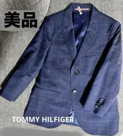 トミーヒルフィガー 128㎝ チェック ネイビー　テーラード　フォーマル 男の子