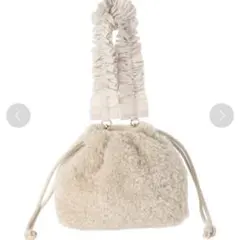 Te chichi テチチ ボアフリルハンドルバッグ　ハンドバック