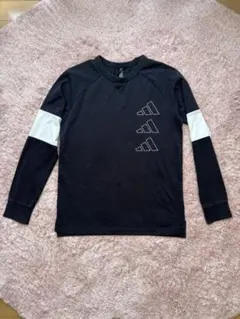 adidas 長袖Tシャツ ネイビー 160cm