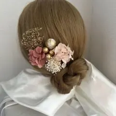 少量ヘッドパーツ　髪飾り　成人式髪飾り　前撮り髪飾り　結婚式髪飾り